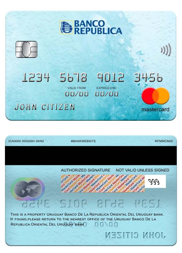 Uruguay Banco De La Republica Oriental Del Uruguay bank mastercard
